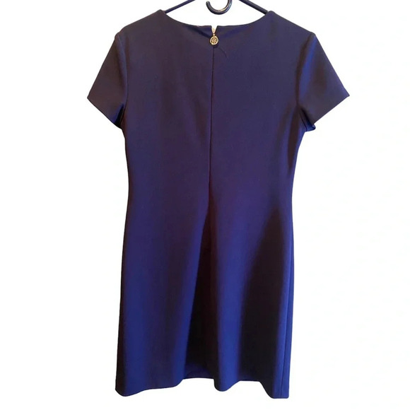 TOMMY HILFIGER EUC WOMENS BLUE NAVY DRESS TOP BOTTOM WEDDING EASTER SIZE 6 - Picture 2 of 4
